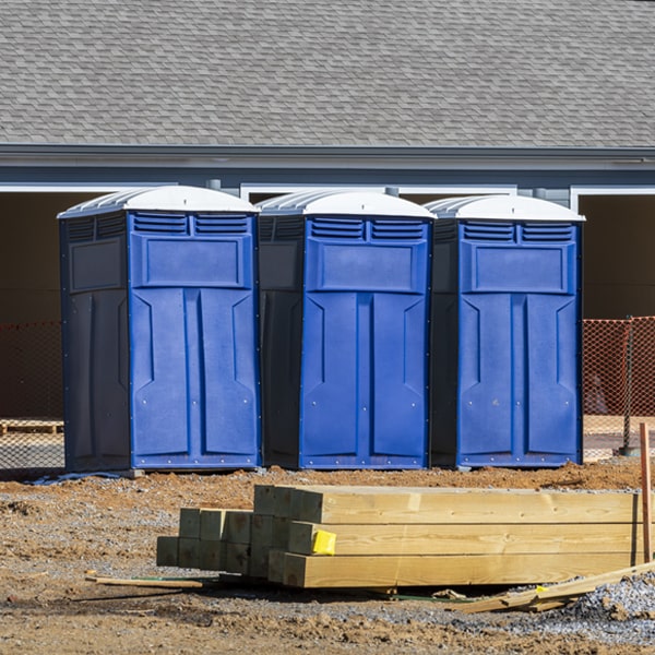 how often are the porta potties cleaned and serviced during a rental period in Clearbrook Minnesota